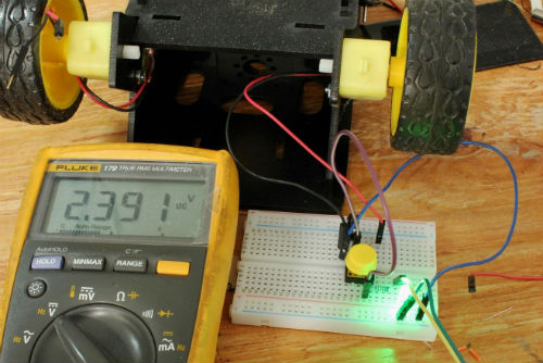 DC Motor Charging Super Capacitor