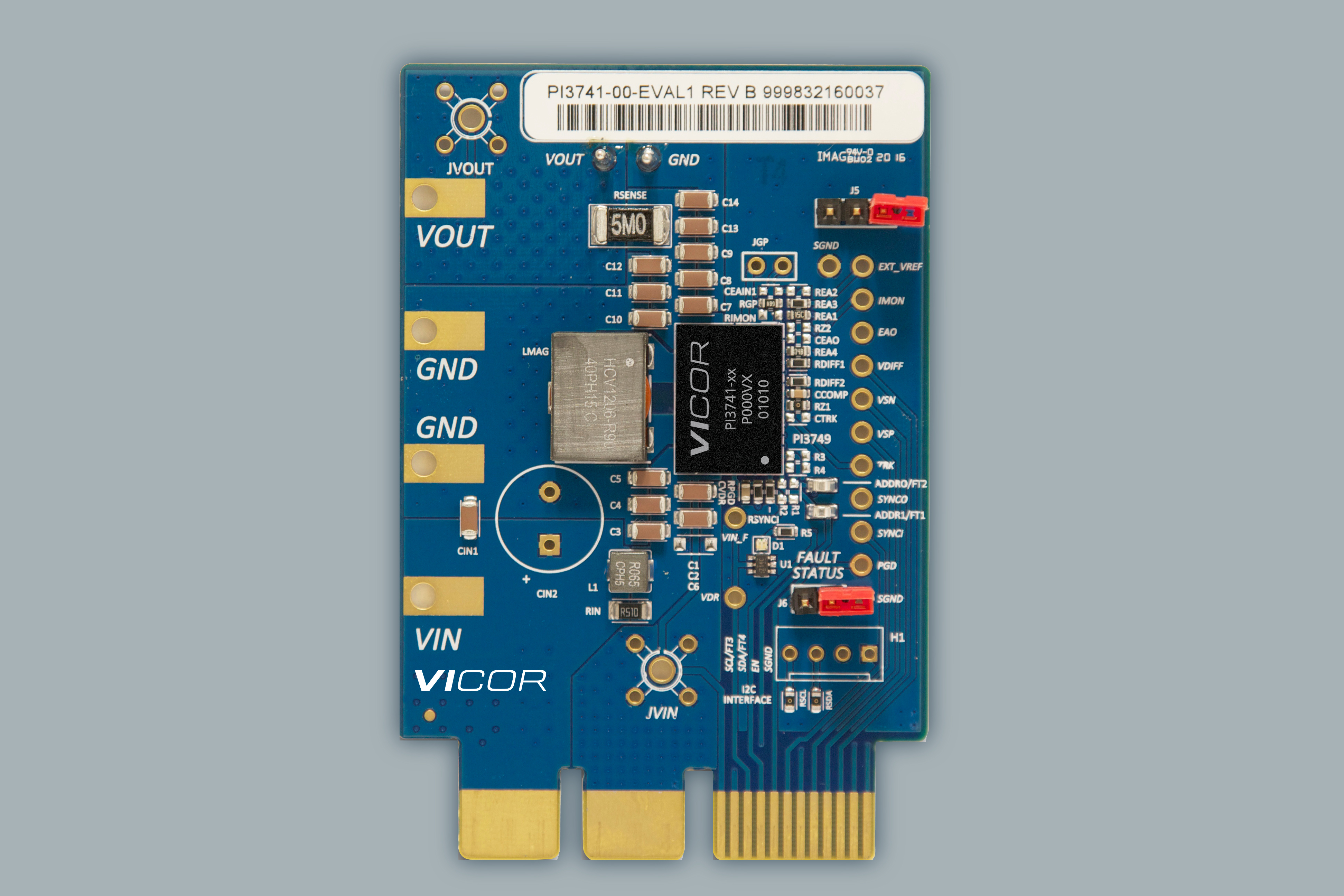Vicor-PI3741-01-EVAL1 電源管理開発ボードとキット pi3741-01-eval1 Main Image
