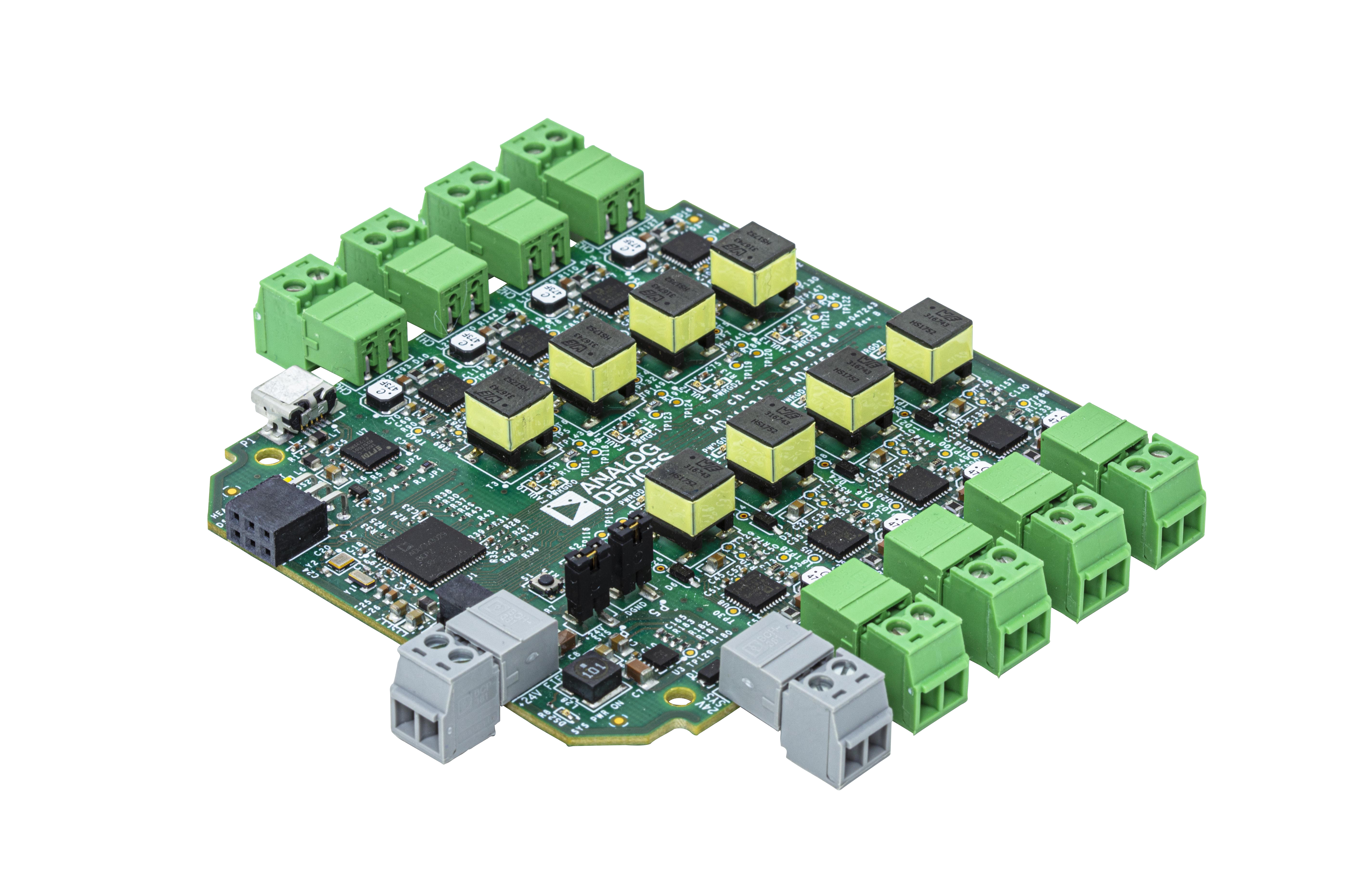 Analog Devices-DEMO-AD5758-AO8Z Placas y kits de desarrollo de conversión de datos DEMO-AD5758-AO87ANGLE