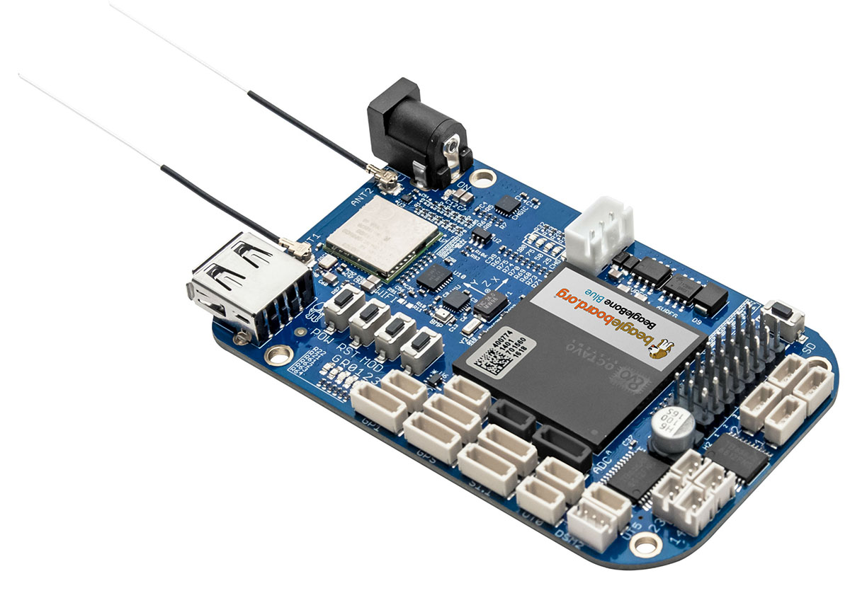 BeagleBoard.org-BeagleBone® Blue Embedded System Development Boards and Kits beagle-blue-pck main