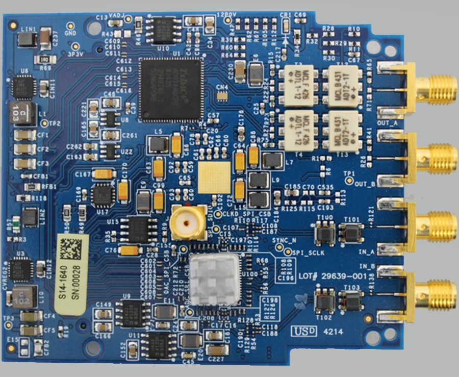 Analog Devices-AD-FMCDAQ2-EBZ Data Conversion Development Boards and Kits AD-FMCDAQ2-EBZ Analog Devices Product Image Top