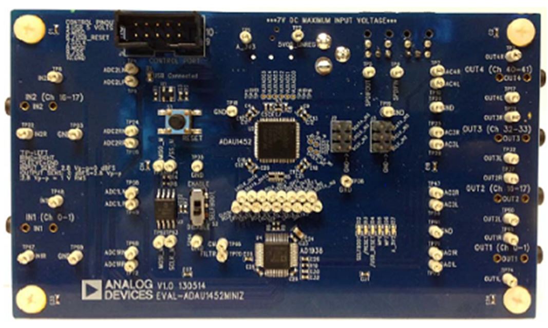 Analog Devices-EVAL-ADAU1452MINIZ 嵌入式系统开发板和套件 1217 eval-adau1452miniz