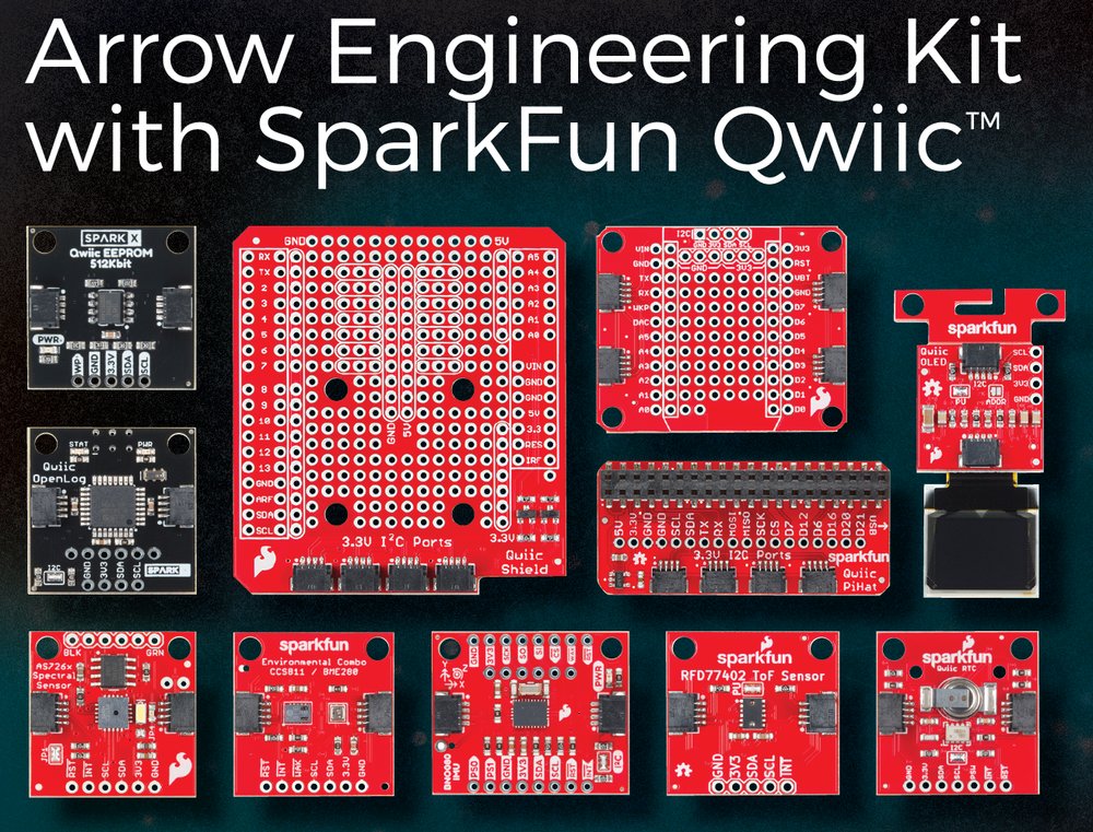 SparkFun Electronics-Engineering Kit with SparkFun Qwiic | KIT-14878 null sparkfun_quiic_arrow_engineering_kit