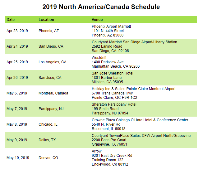 0419 Richardson Workshop Schedule