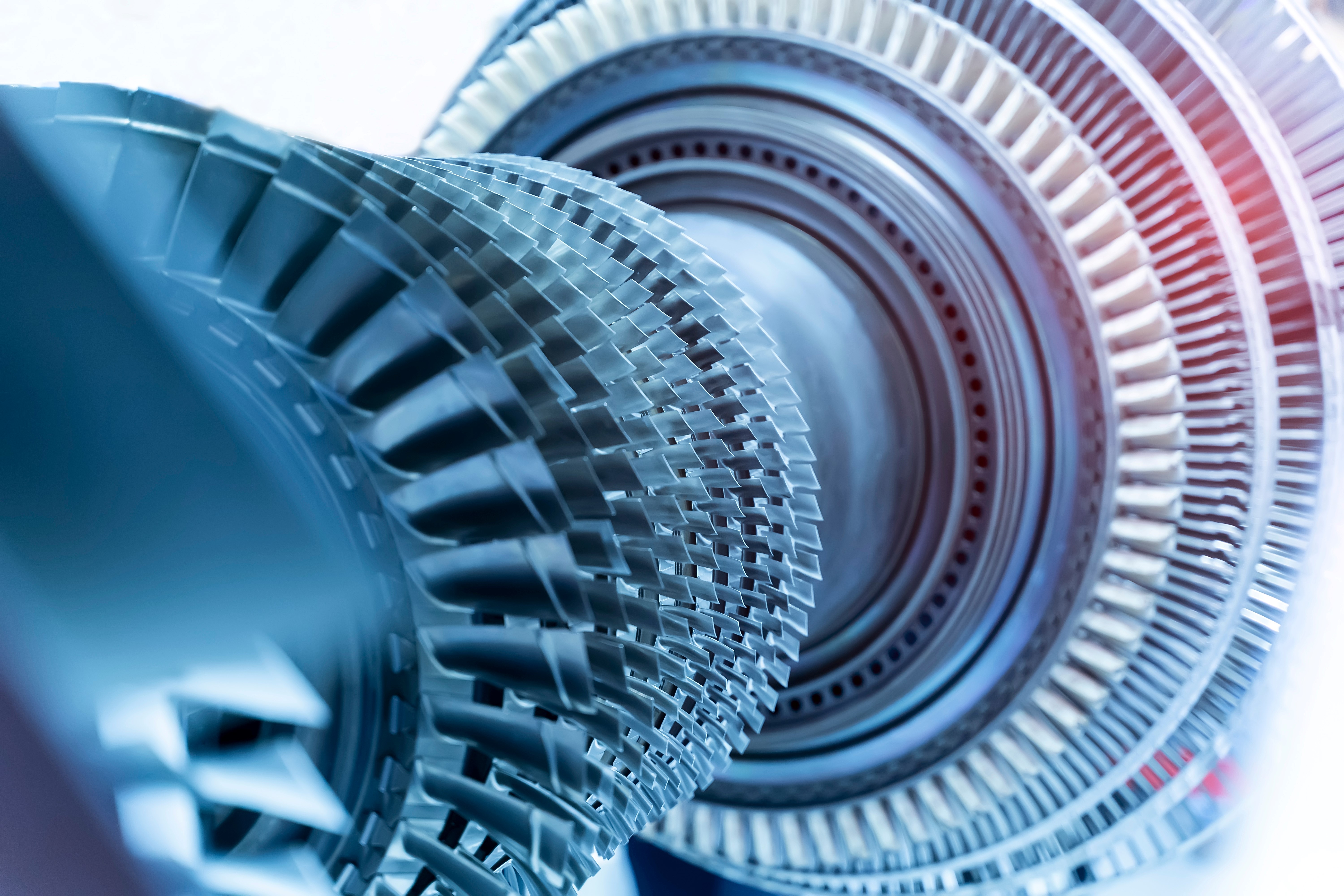 Jet Engine Internal Structure Wuth Hydraulic