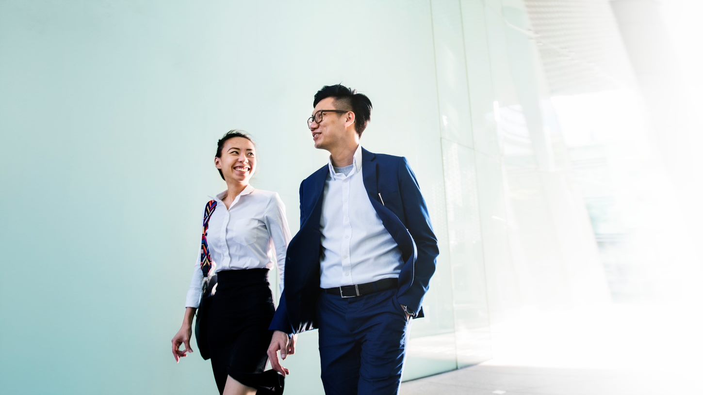 Male And Female Walking