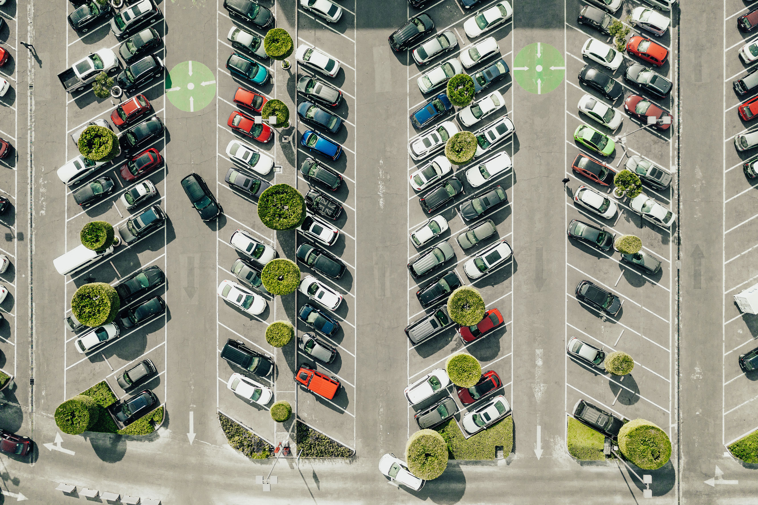 Parking Lot Mexico City Aerial