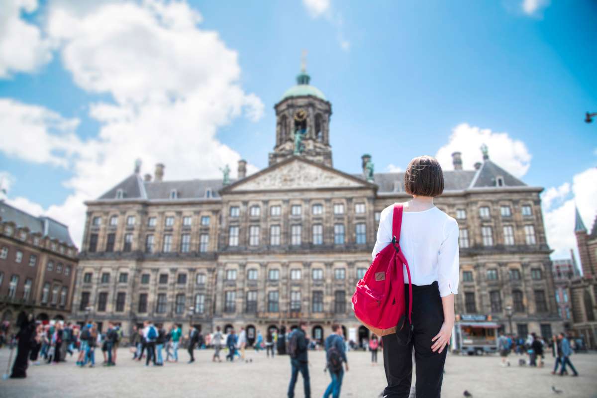 Woman Walking Amsterdam