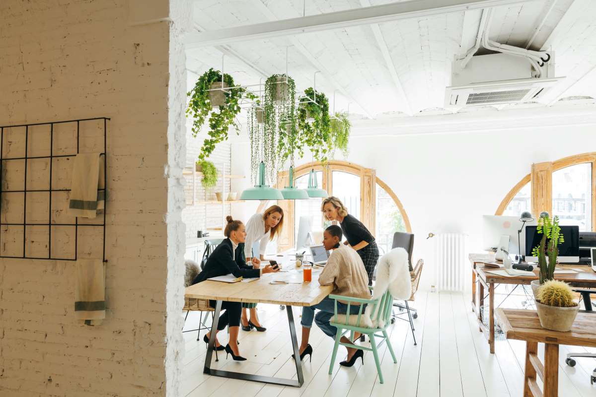 Women in a meeting in a modern office