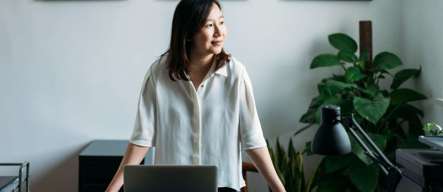 Woman At Desk
