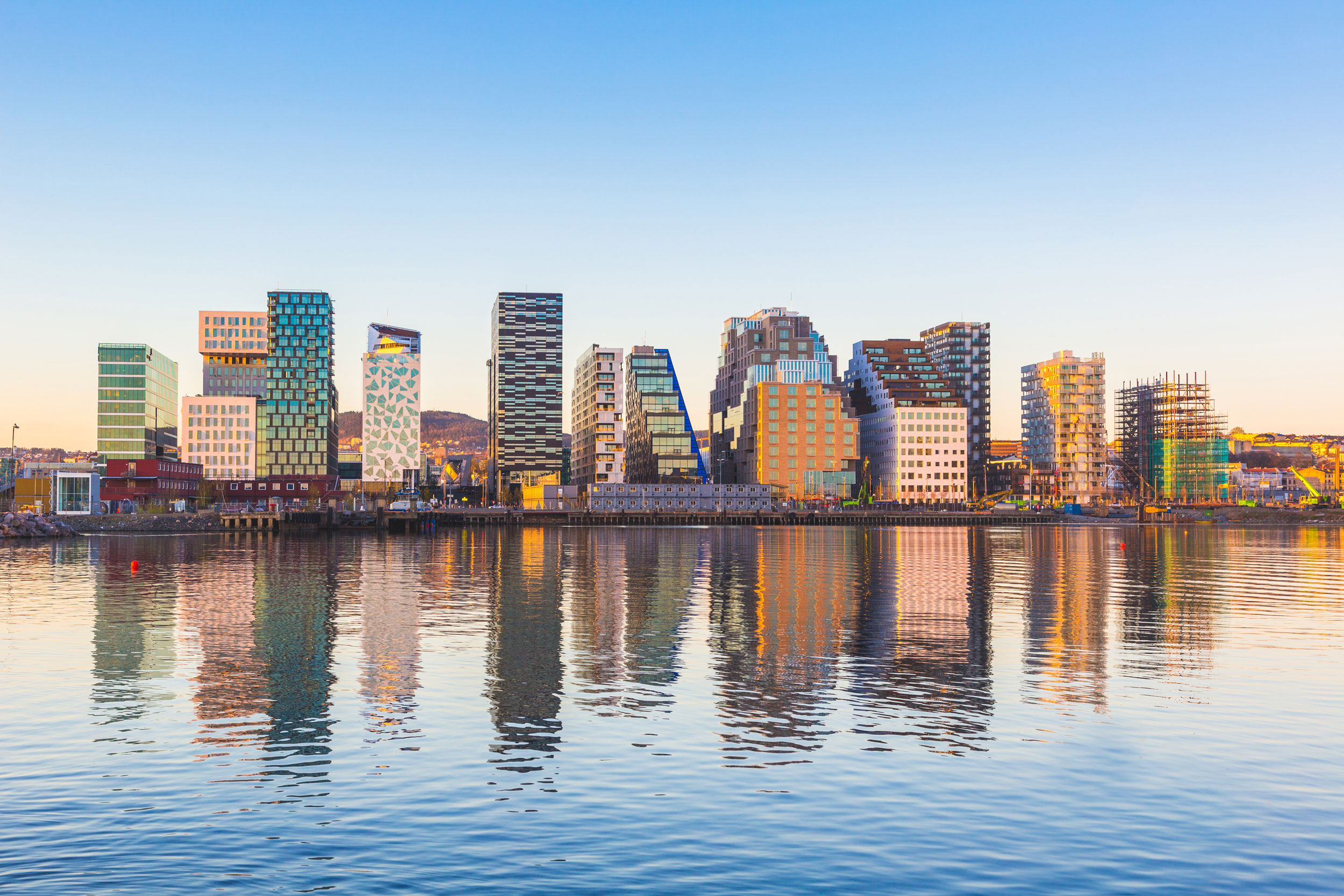 Modern Buildings In Oslo Norway