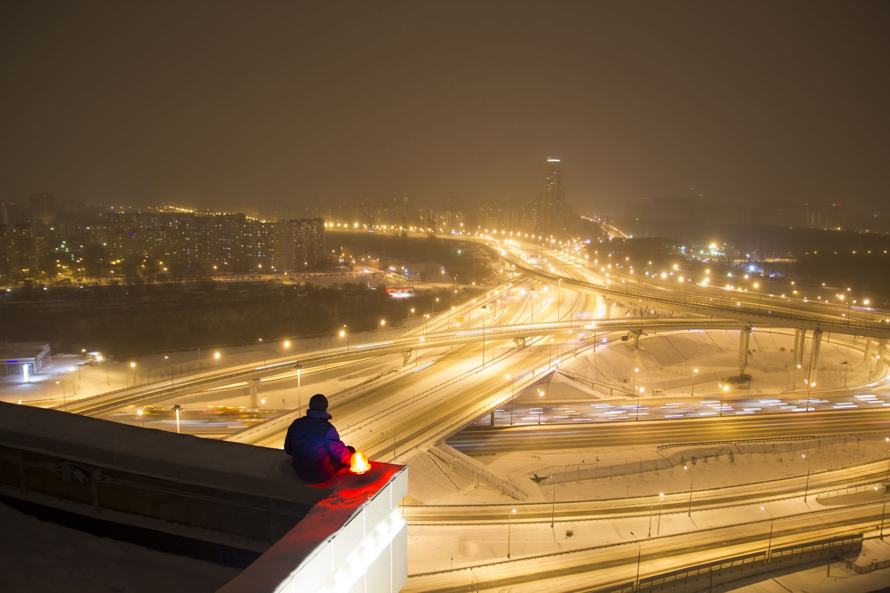 glowing ring road