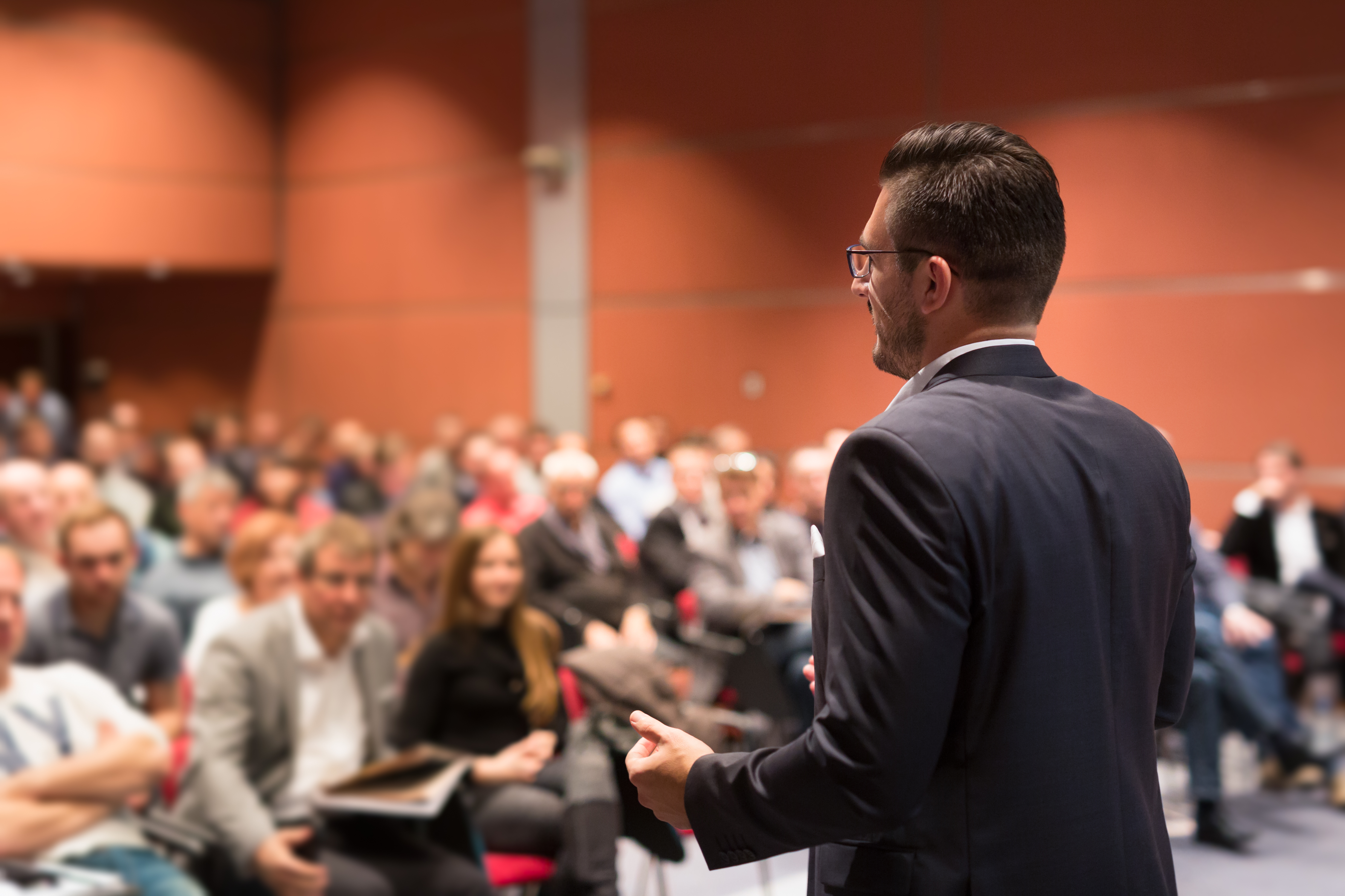 Man Speaking At Event